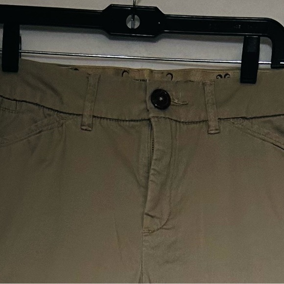 Khakis & Co Women's Pants Size 14 Cream Cotton Flexible Waist Tummy Slimming - Picture 4 of 6